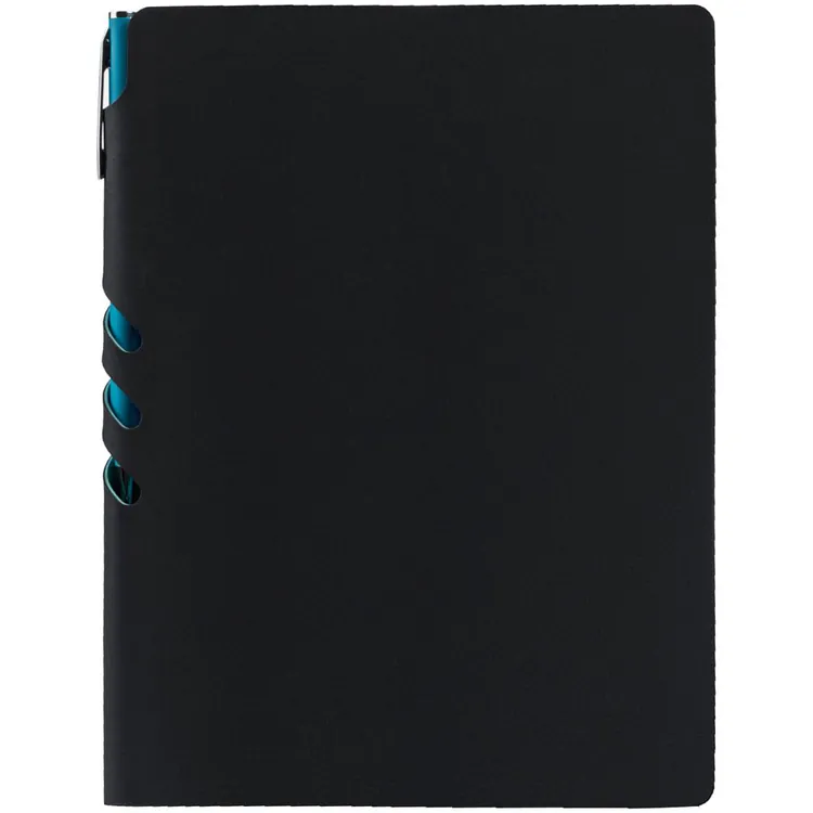 Ежедневник Flexpen Black, недатированный, черный с бирюзовым арт.13087.30