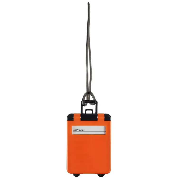 Бирка для багажа Trolley, оранжевая арт.5603.20