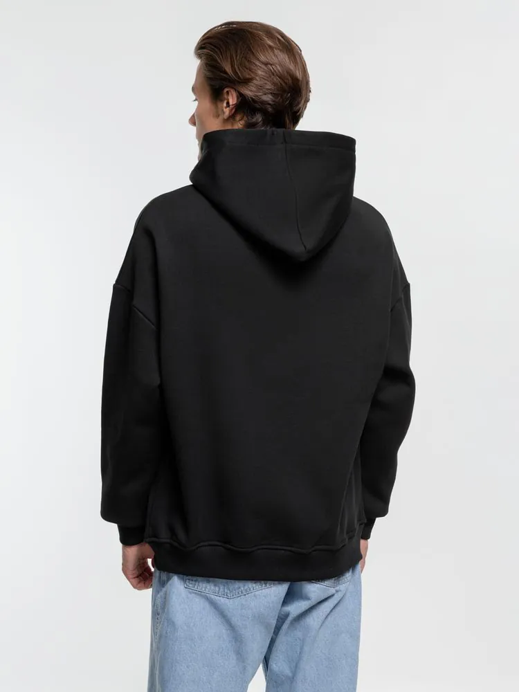 Худи оверсайз Kulonga Comfort Heavy, черное арт.14046.30