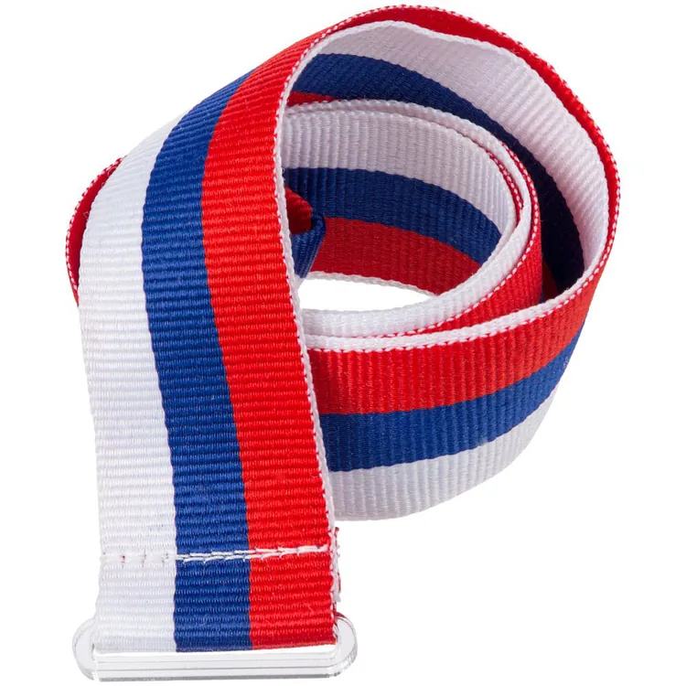 Лента для медали с пряжкой Ribbon, триколор арт.34358.45