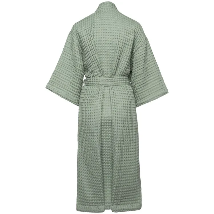 Халат вафельный женский Boho Kimono, зеленая мята арт.20014.19