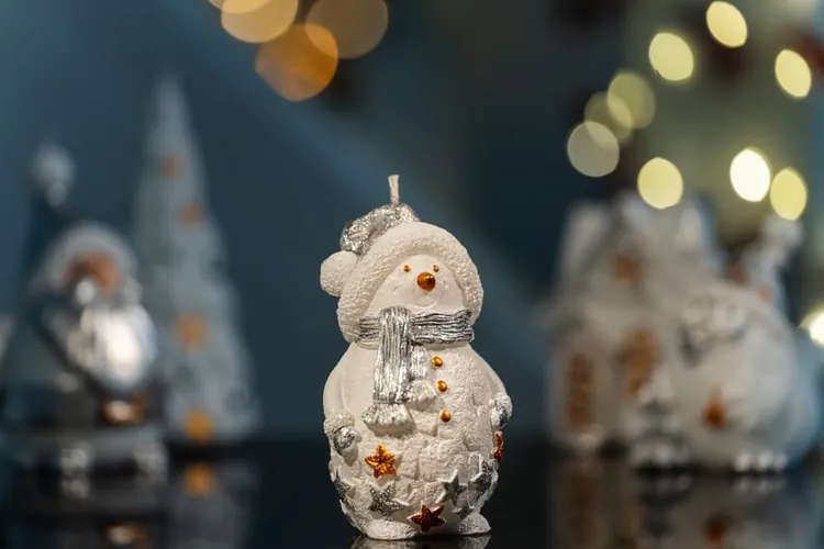 Свеча Christmas Twinkle, снеговик арт.15826
