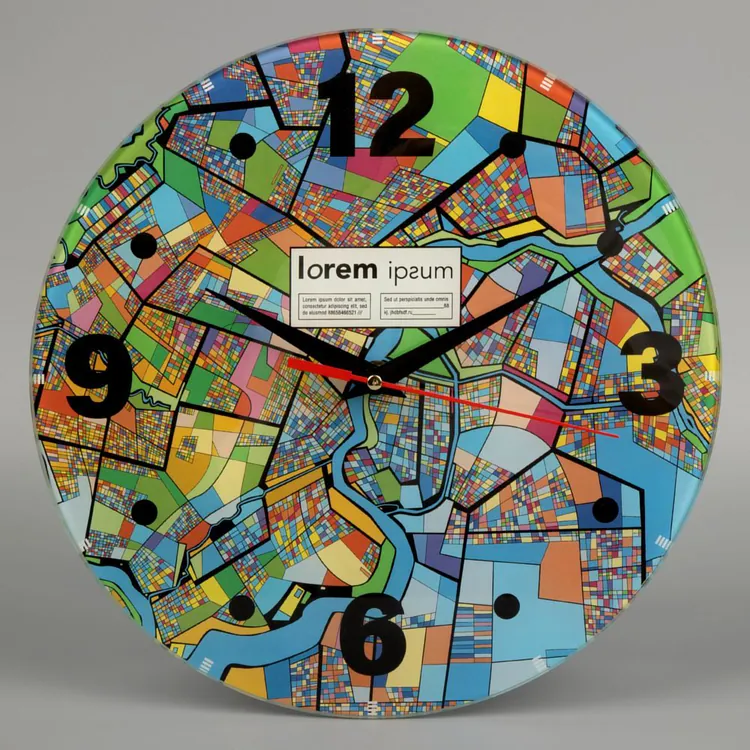 Часы стеклянные на заказ Time Wheel арт.18865.01