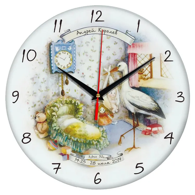 Часы стеклянные на заказ Time Wheel арт.18865.01