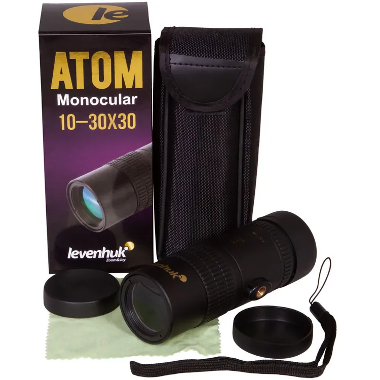 Монокуляр Atom 10-30х, линзы 30 мм арт.13630