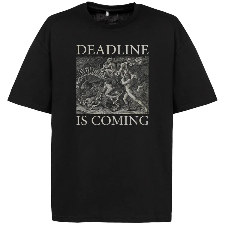 Футболка оверсайз Deadline, черная арт.71450.30