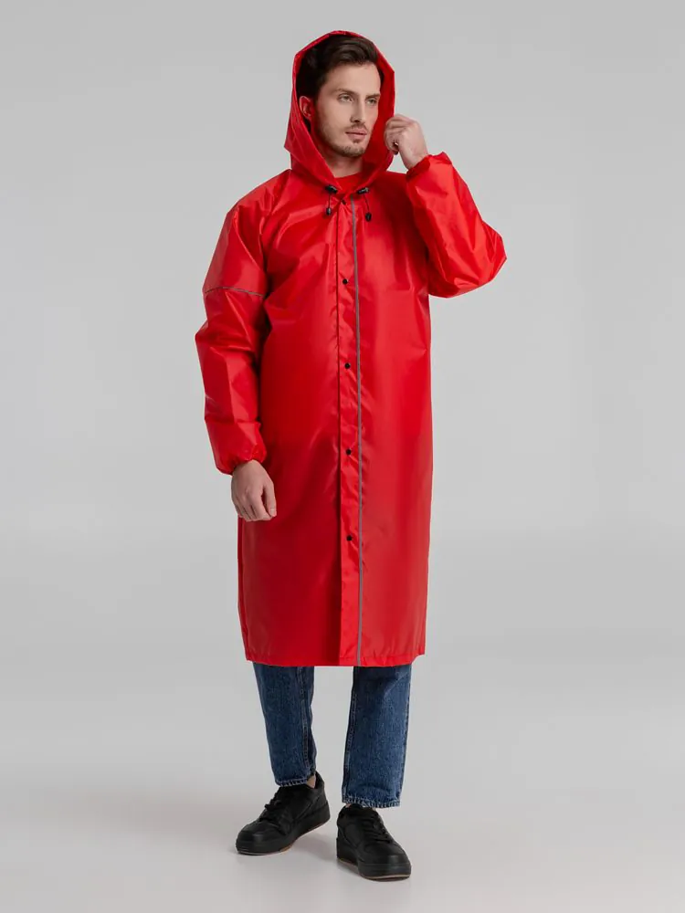 Дождевик со светоотражающими элементами Rainman Blink, красный арт.13346.50