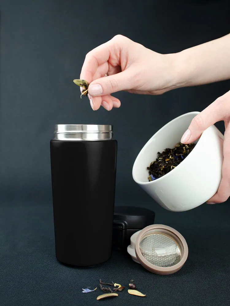 Термостакан с ситечком No Leak Infuser, черный арт.13650.30