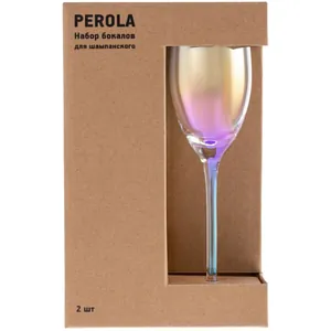 Набор из 2 бокалов для шампанского Perola арт.15907.00