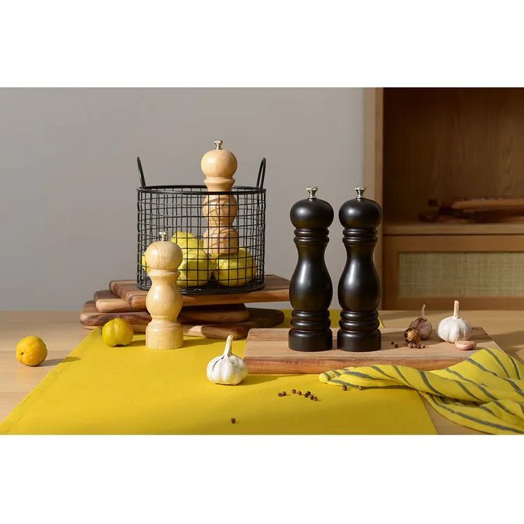 Мельница для перца Wood, большая, черная арт.22027