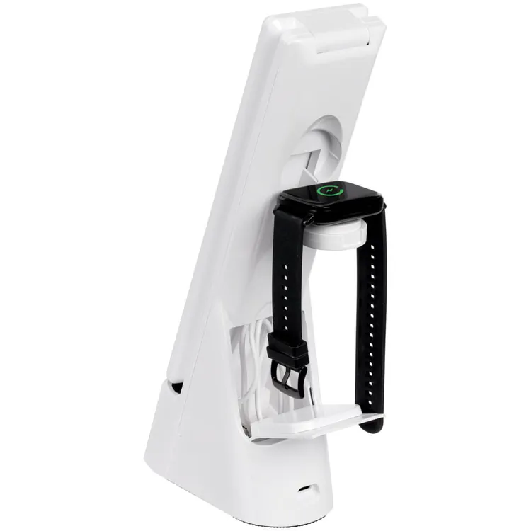 Лампа с беспроводной зарядкой смартфона и часов Powerack, белая арт.13759.60