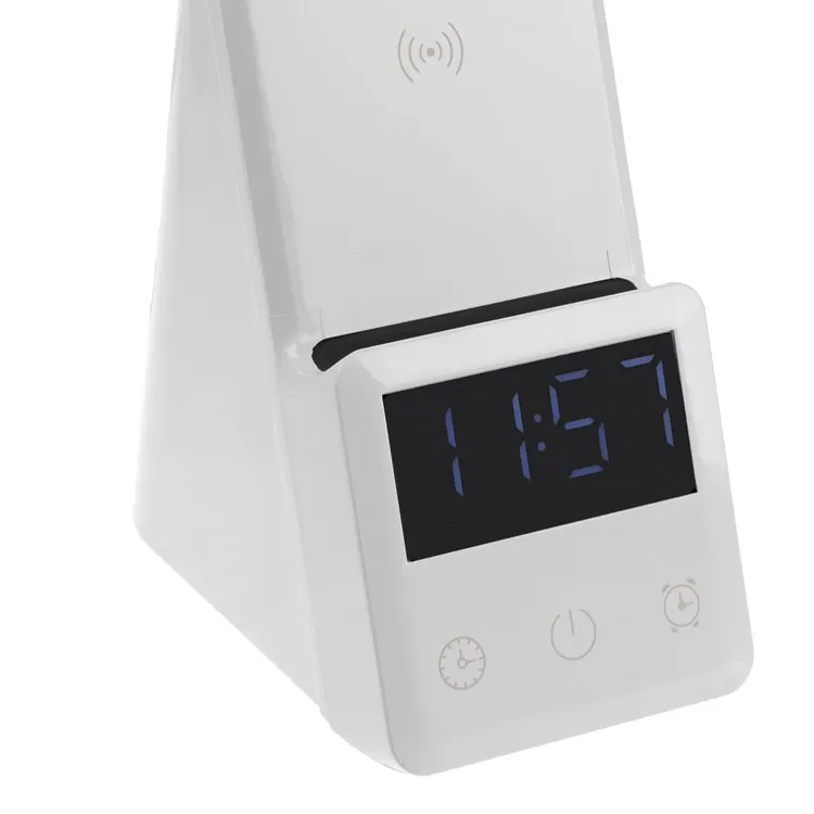 Лампа с беспроводной зарядкой смартфона и часов Powerack, белая арт.13759.60