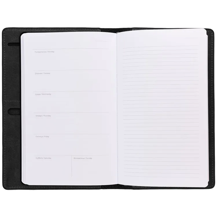 Еженедельник-портфолио Remini, недатированный, черный арт.55602.30