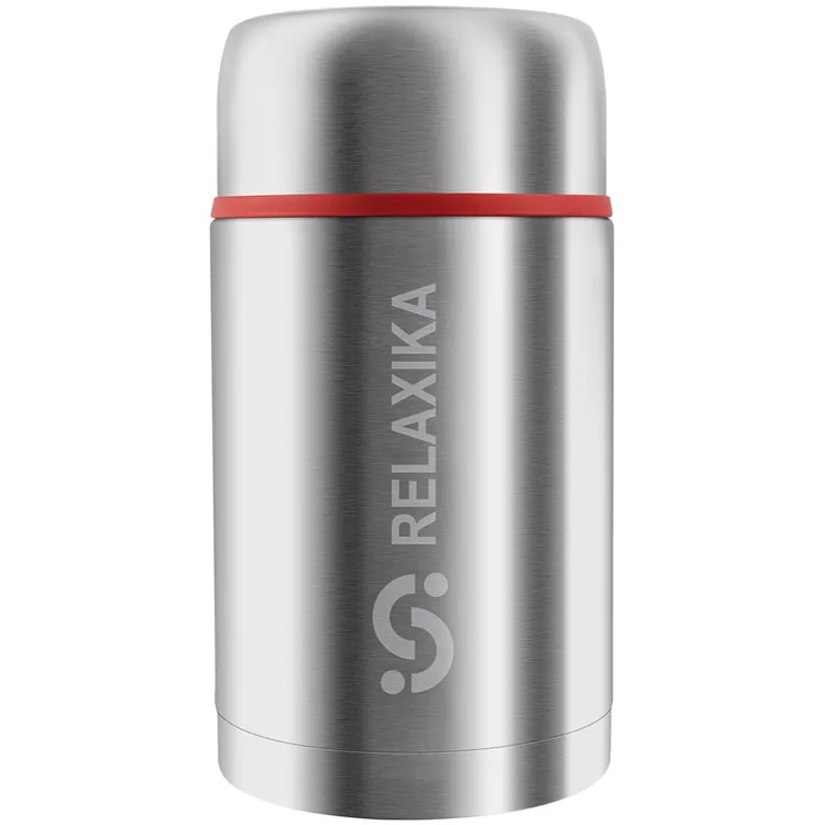 Термос для еды Relaxika 1000, в чехле, стальной арт.13871.10