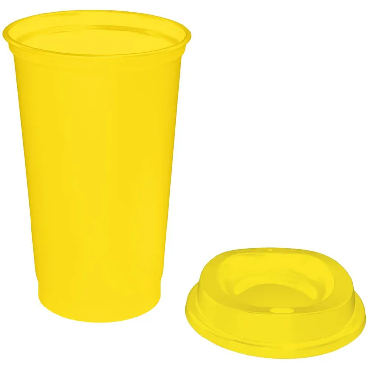 Стакан с крышкой Color Cap, желтый арт.20998.80