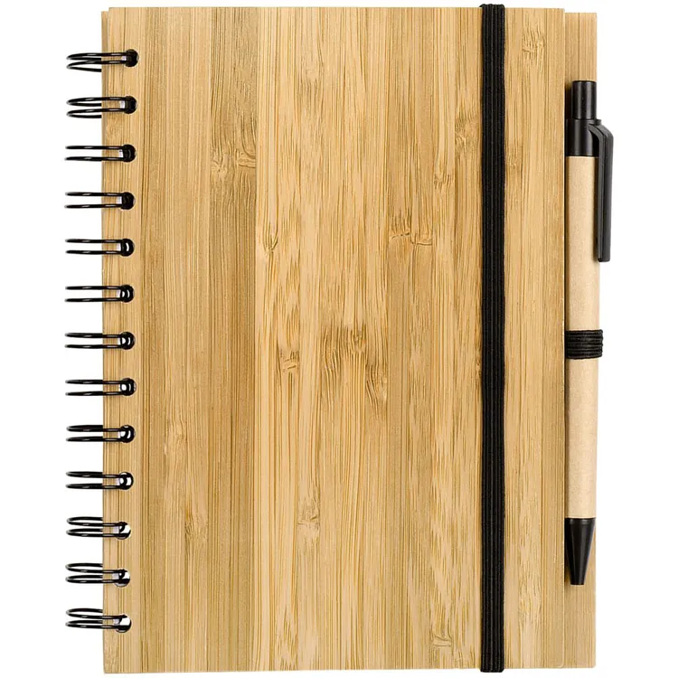 Блокнот на кольцах Bambook с шариковой ручкой арт.6584