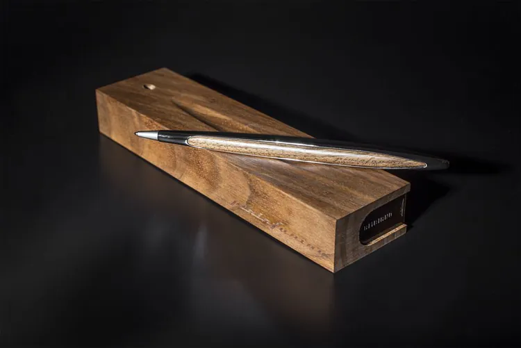 Шариковая ручка Cambiano Shiny Chrome Walnut арт.14219.10