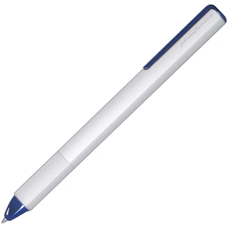 Ручка шариковая PF One, серебристая с синим арт.14221.14