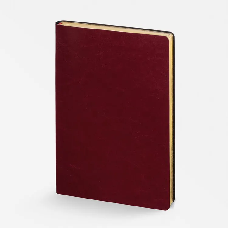 Ежедневник Nebraska Flex, недатированный, бордовый с золотистым арт.22008.50