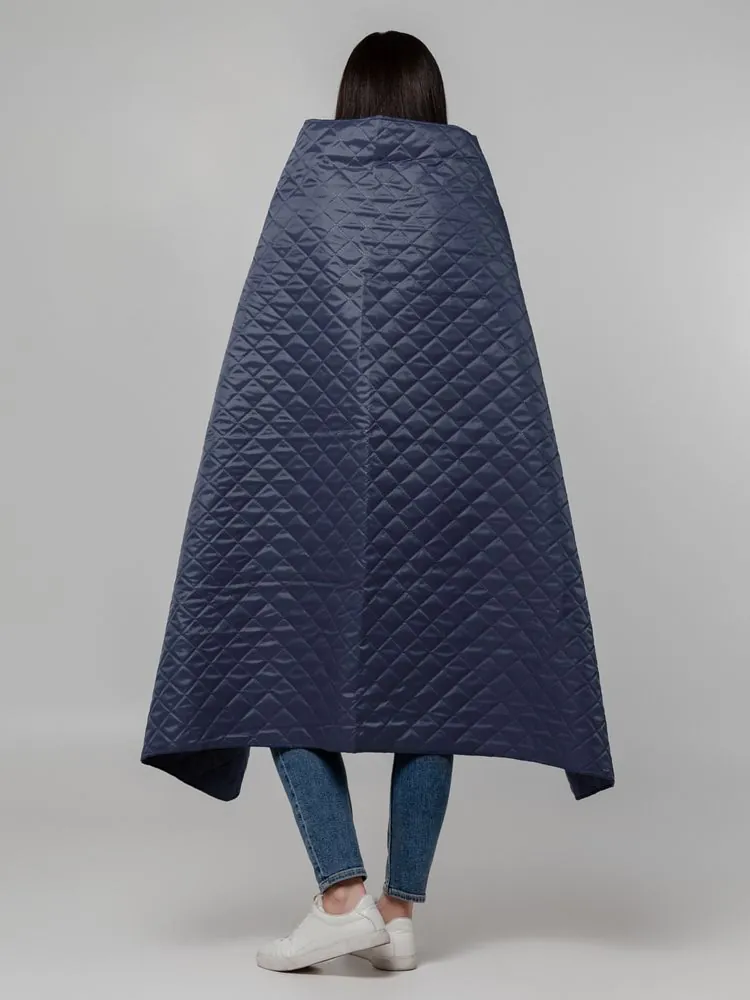 Плед-пончо для пикника SnapCoat, синий арт.14251.40