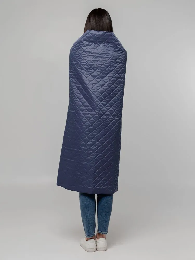 Плед-пончо для пикника SnapCoat, синий арт.14251.40
