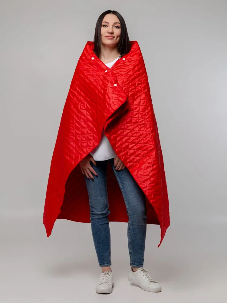 Плед-пончо для пикника SnapCoat, красный арт.14251.50
