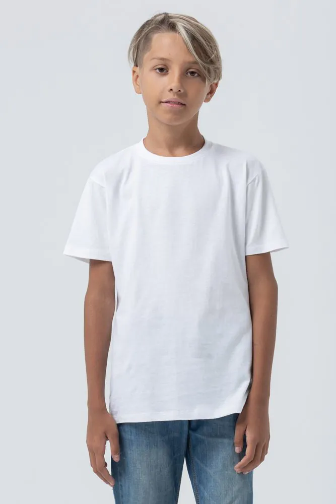 Футболка детская Regent Fit Kids, белая арт.6645.60