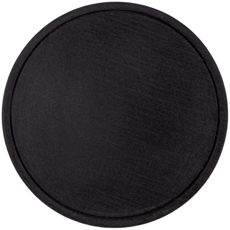 Лейбл из ПВХ Dzeta Round, L, черный арт.15354.30