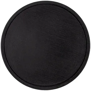 Лейбл из ПВХ Dzeta Round, L, черный арт.15354.30