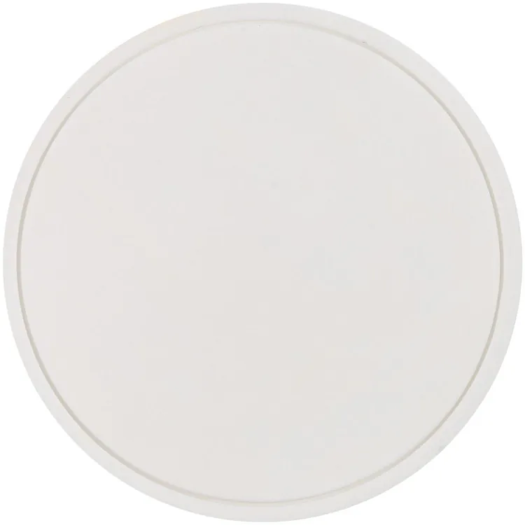 Лейбл из ПВХ Dzeta Round, L, белый арт.15354.60