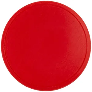 Лейбл из ПВХ Dzeta Round, L, красный арт.15354.50