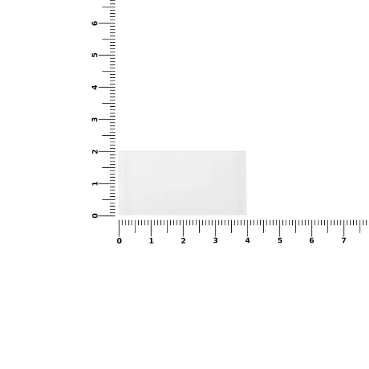Лейбл из ПВХ Dzeta, XS, прозрачный арт.13916.00