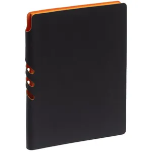 Ежедневник Flexpen Black, недатированный, черный со светло-оранжевым арт.13087.23