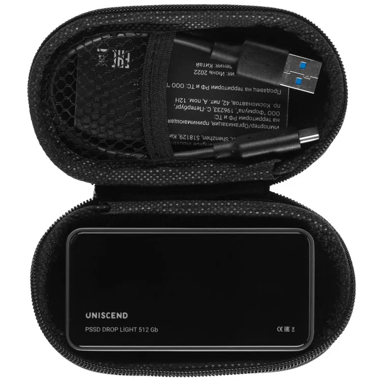 Внешний SSD диск Drop Light, с подсветкой гравировки, 512 Гб арт.23999.12