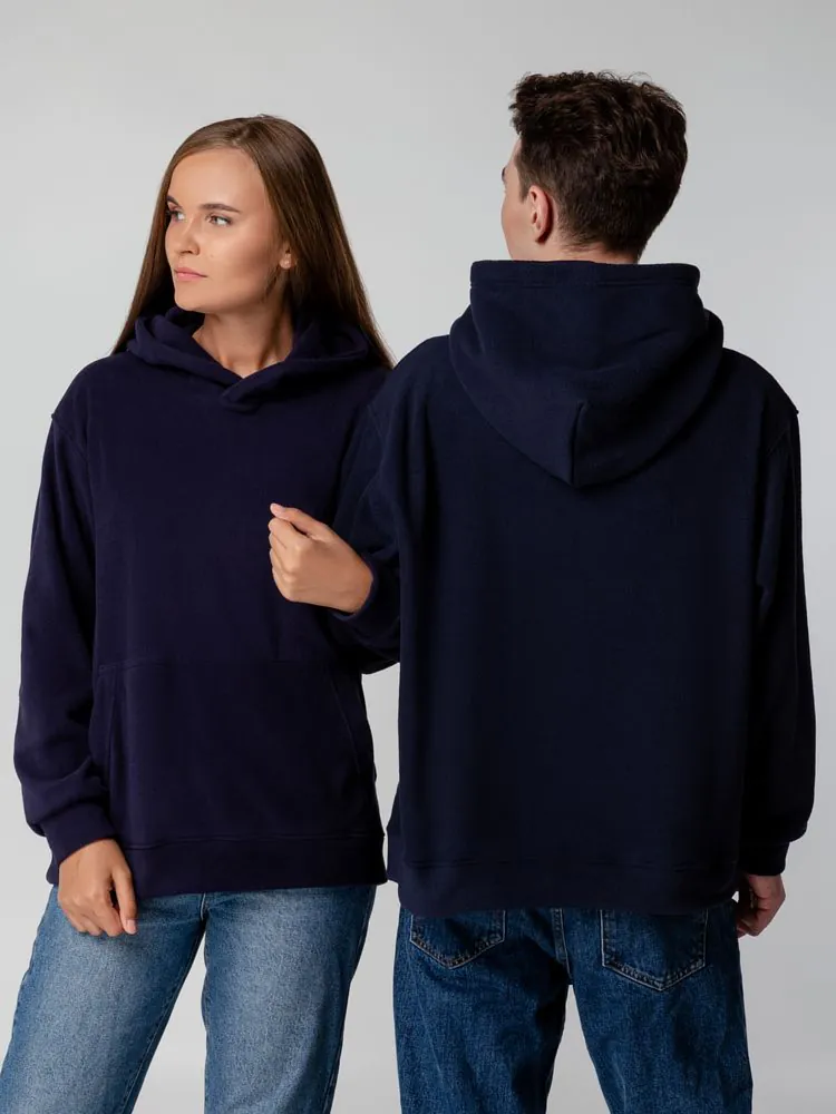 Худи флисовое унисекс Manakin, темно-синее арт.14366.40