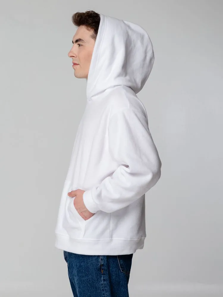 Худи флисовое унисекс Manakin, белое арт.14366.60