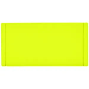 Лейбл из ПВХ Dzeta, XS, желтый неон арт.13916.89