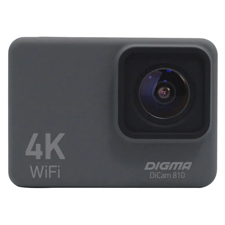 Экшн-камера Digma DiCam 810, серая арт.14384