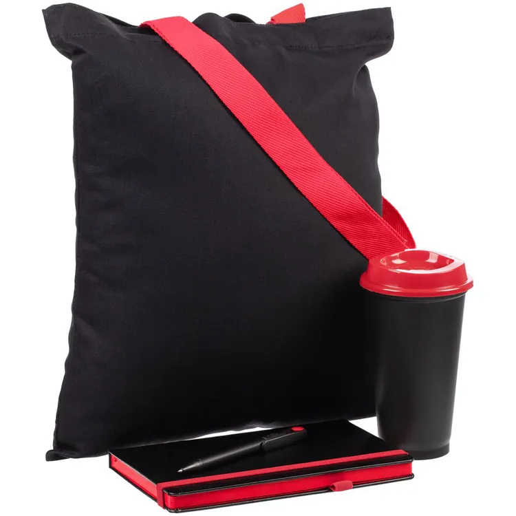 Набор Velours Bag, черный с красным арт.15205.35