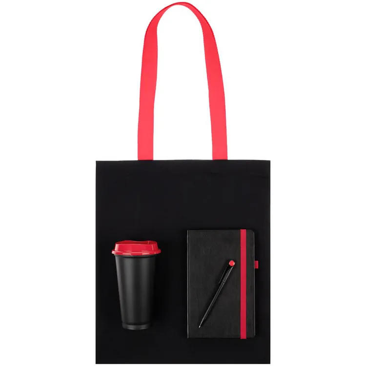 Набор Velours Bag, черный с красным арт.15205.35