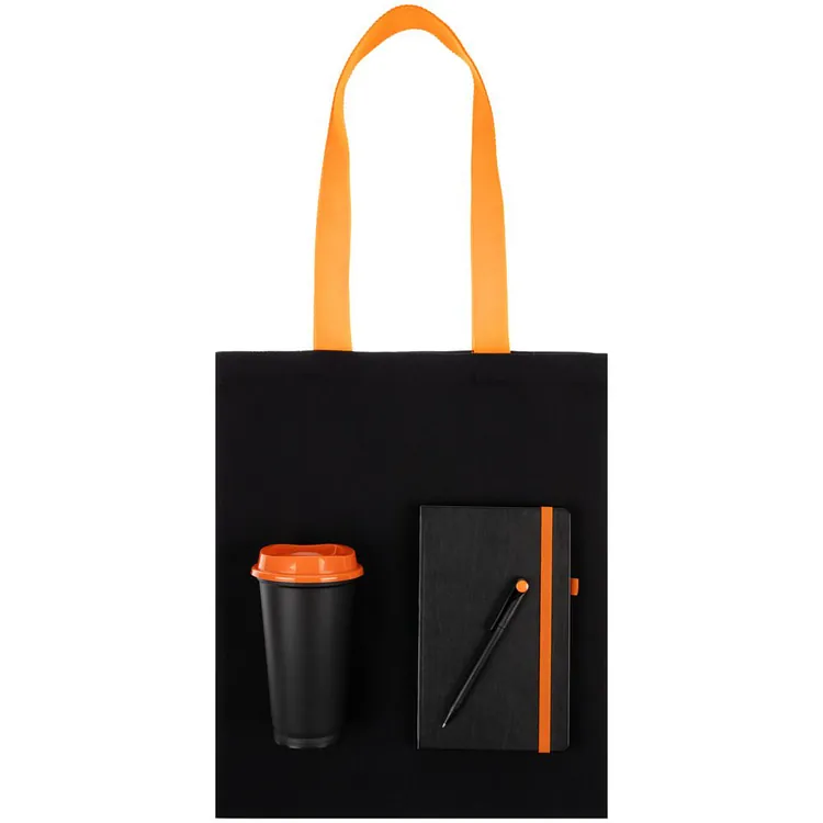 Набор Velours Bag, черный с оранжевым арт.15205.32