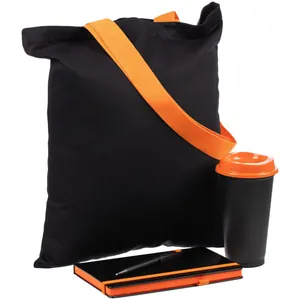 Набор Velours Bag, черный с оранжевым арт.15205.32