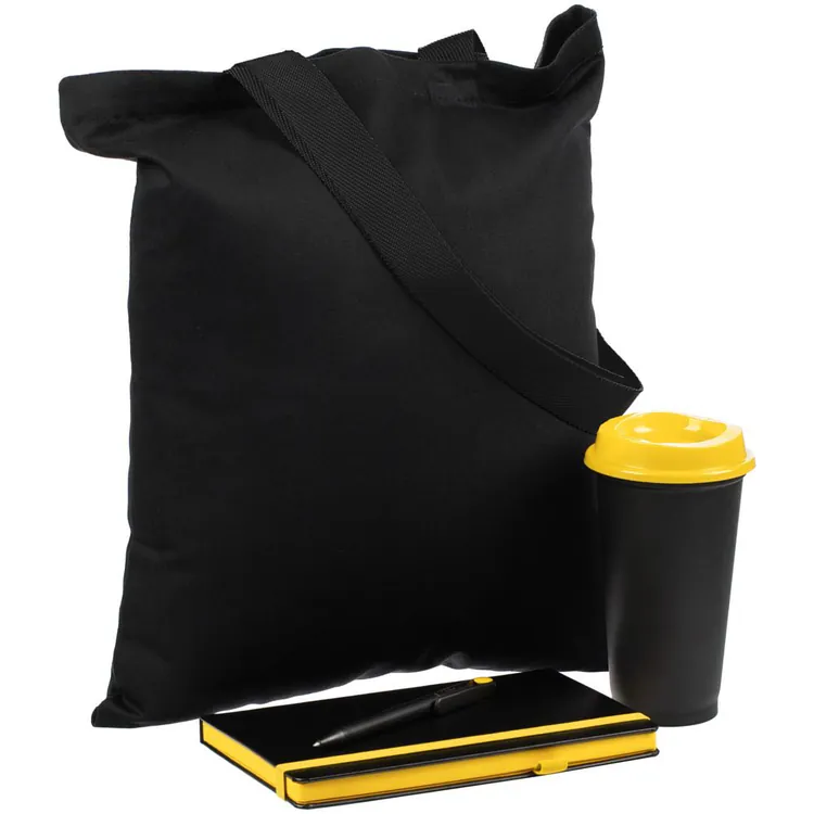 Набор Velours Bag, черный с желтым арт.15205.38