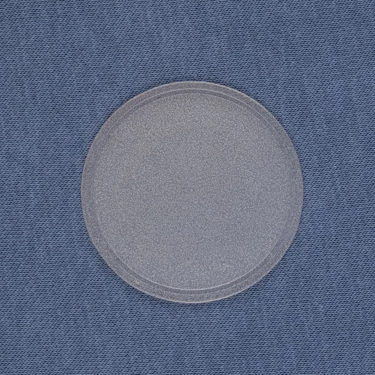 Лейбл из ПВХ Dzeta Round, L, прозрачный арт.15354.00