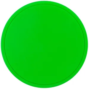Лейбл из ПВХ Dzeta Round, L, зеленый неон арт.15354.94