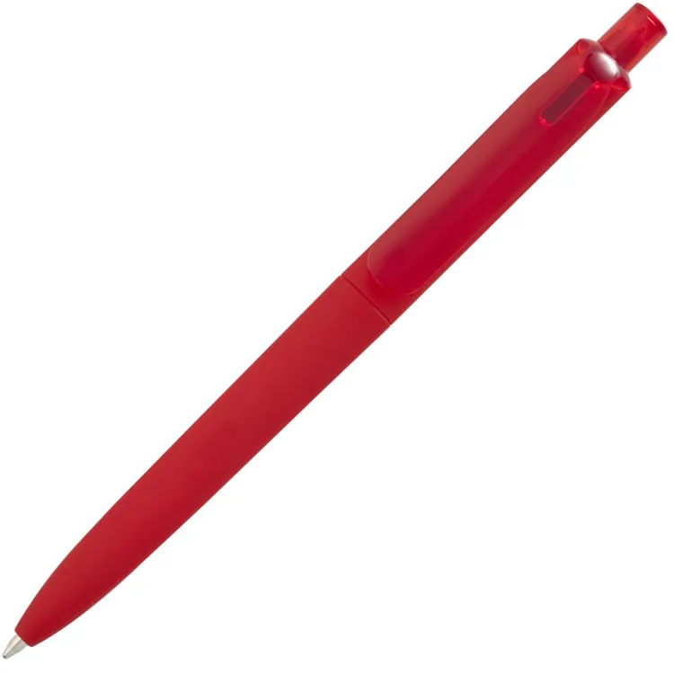 Ручка шариковая Prodir DS8 PRR-T Soft Touch, красная арт.6075.50