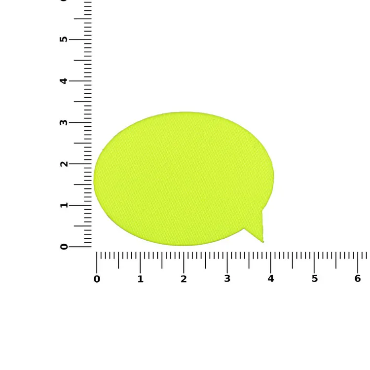 Наклейка тканевая Lunga Bubble, M, желтый неон арт.17902.89