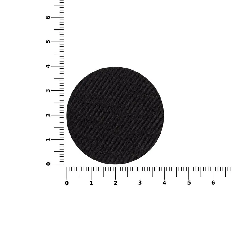 Наклейка тканевая Lunga Round, M, черная арт.17901.30