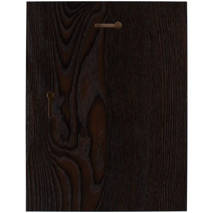 Плакетка Plaque, большая, венге с золотистой пластиной арт.15516.01