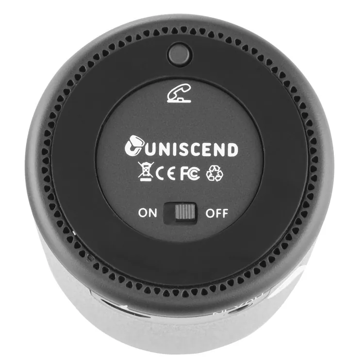 Беспроводная колонка Uniscend Grinder, серая арт.1635.10